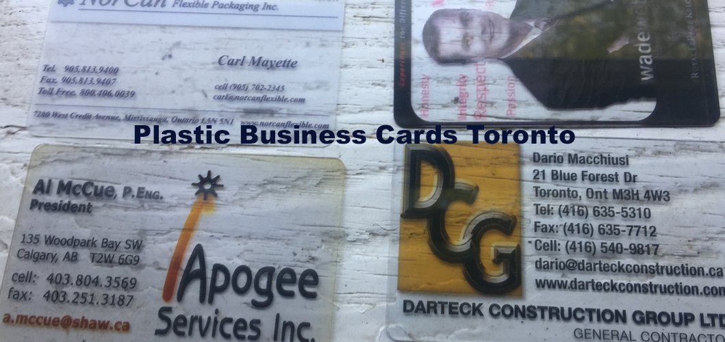 Clear Plastic Business Cards Toronto